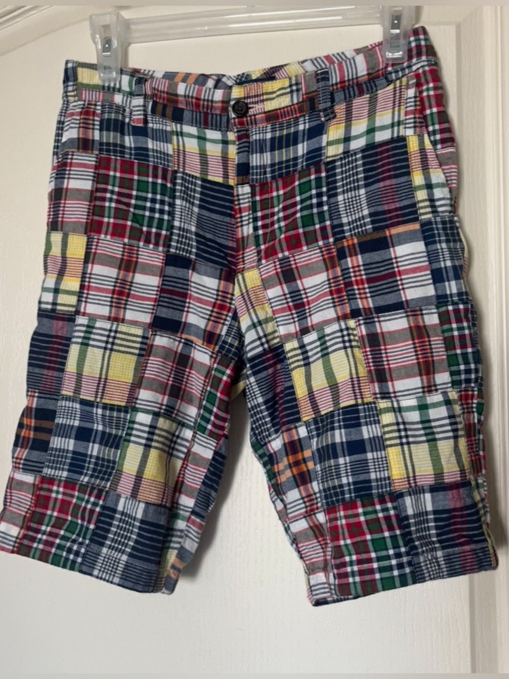 🌸2/20 Polo Ralph Lauren Patchwork Madras Shorts Youth 14 Preppy Golf Coastal